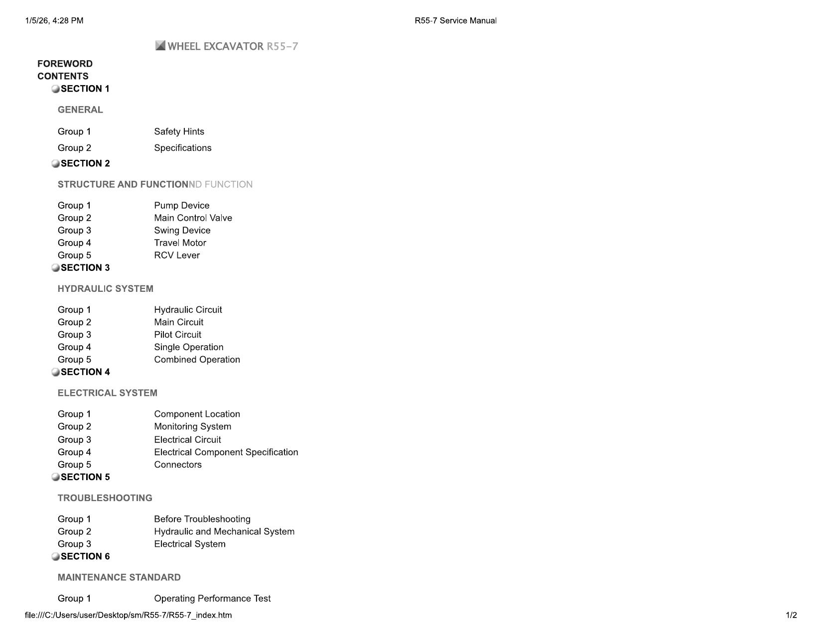 R55-7 Service Manual